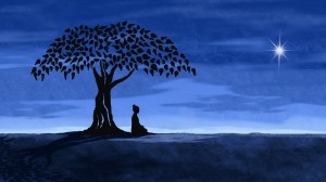 Buddha's Enlightenment Under Boda Tree